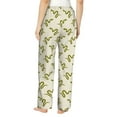 thumbnail image 2 of Bixox Women's Green Snake Patterned Pajama Pants Loungewear, 2 of 5