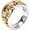 Silver Gold, variant on Men's Stainless Steel Vintage Cute Cut Out Animal Tribal Elephant Head Skeleton Biker Ring Family Eternity Statement Band