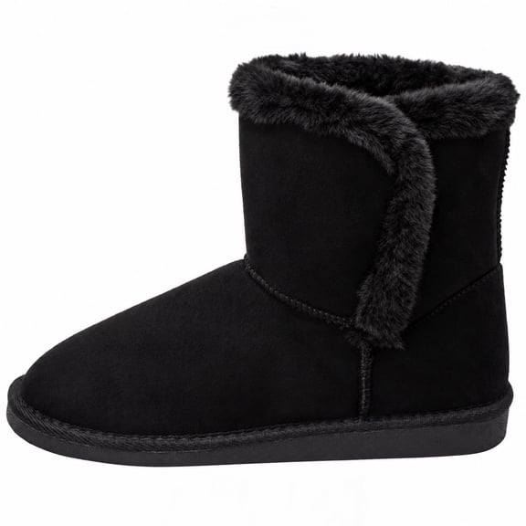 Alpine Swiss Mindy Women’s Winter Boots | Short Faux Shearling Boot | Warm Comfortable Micro Suede | Anti-Slip Sole | Stylish Fall & Winter Footwear