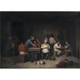 thumbnail image 2 of Christian Andreas Schleisner 24x18 Gold Ornate Framed and Double Matted Museum Art Print Titled - A Scene in the Brokkensbod Inn (1846 - 1847), 2 of 4