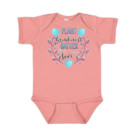 

Inktastic Plant Kindness Gather Love- hearts and flowers Gift Baby Boy or Baby Girl Bodysuit