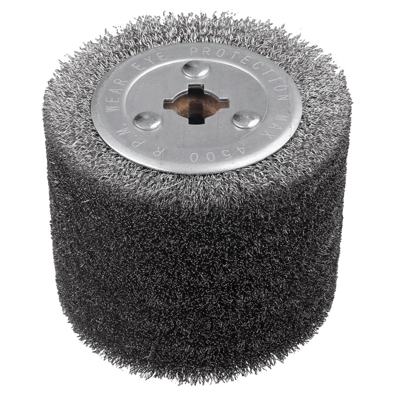4.7Inch X 4Inch Stainless Steel Wire Brush Drum Resurfacing Tool, Brush