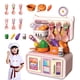 thumbnail image 4 of Juego de cocina infantil con comida y utensilios realistas | Juguetes de cocina azules y rosas para niñas de 4 a 8 años | Accesorios de cocina para disfrazarse y jugar a roles, 4 of 6