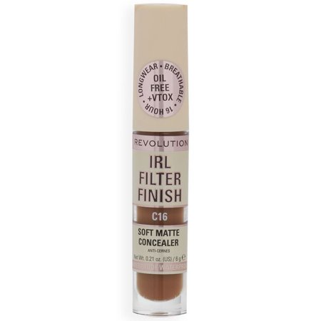 Makeup Revolution IRL Filter Longwear Concealer, C16 0.21 oz Pack of 2