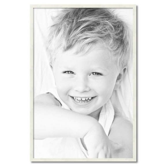 ArtToFrames 30x45 inch White Picture Frame, White 30" x 45" Wood Poster Frame (WOM-5140) 1234