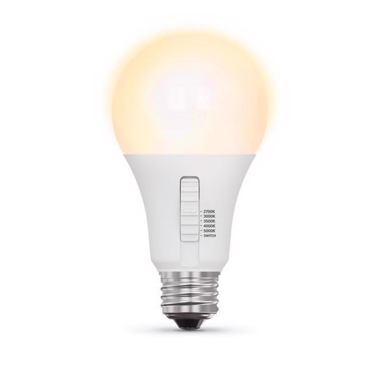 Feit LED A21 E26 (Medium) LED Bulb Tunable White/Color Changing 100 Watt Equivalence 2 pk