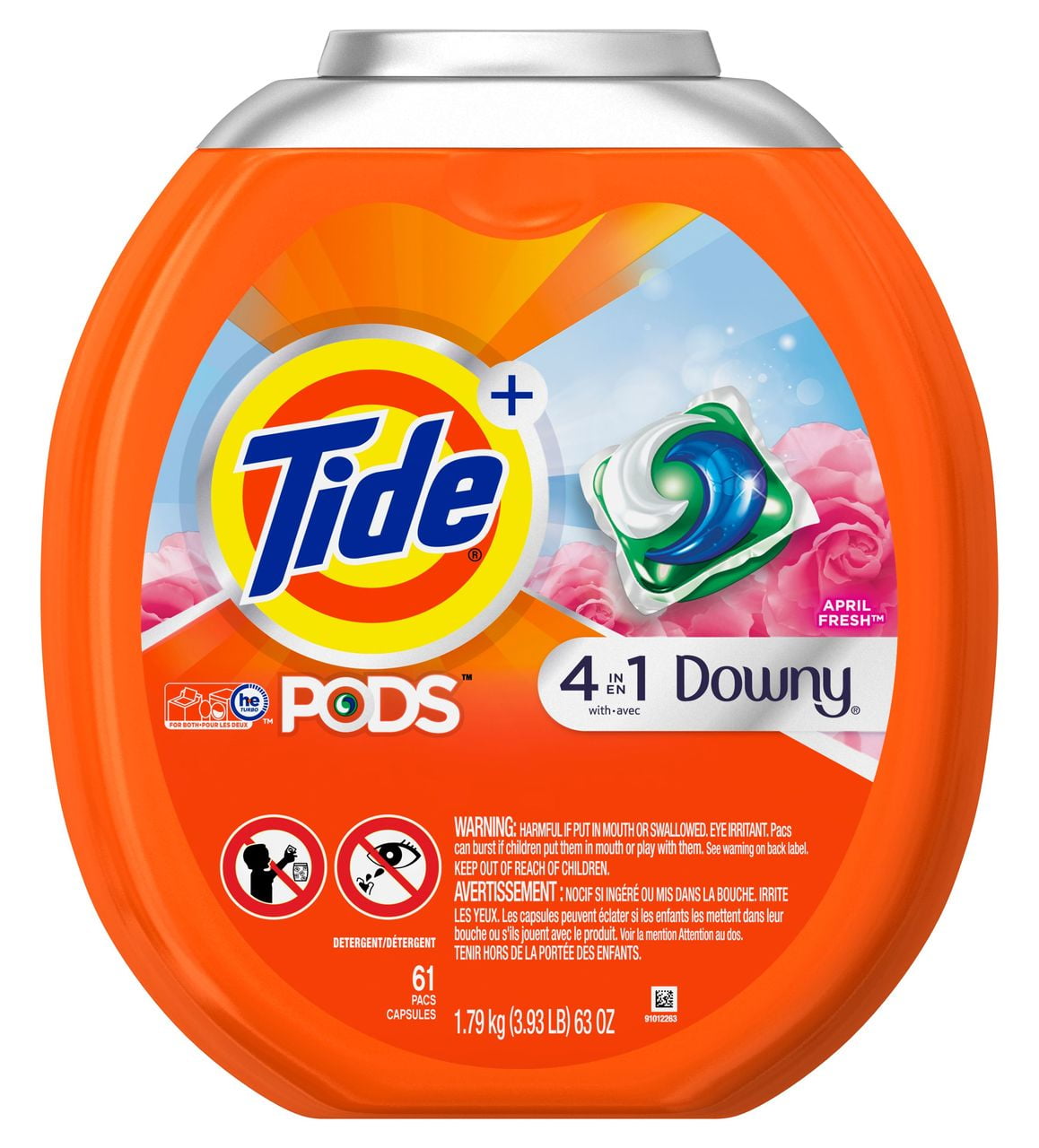 Product of Tide PODS Plus Downy HE Turbo Liquid Detergent Pacs, April ...