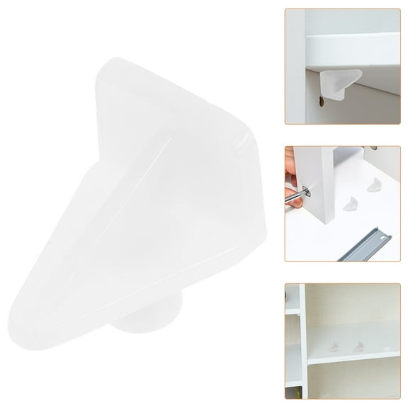 OUNONA 100pcs White Plastic Shelf Pins Shelf Support Pegs For Cabinets Cupboards And Bookcases Shelf Holder Pins For Wood Shelving Shelf Bracket Pegs
