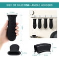 thumbnail image 2 of 8 Pieces Silicone Hot Handle Holder Non Slip Pot Holders Cover Assist Hot Pan Handle Rubber Heat Resistant Pot Sleeve Grip Cookware Handle for Frying Cast Iron Skillet Metal Pan (Blue), 2 of 6