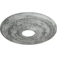 thumbnail image 3 of Ekena Millwork 15 3/4"OD x 3 1/4"ID x 1"P Galway Ceiling Medallion (Fits Canopies up to 3 1/4"), Hand-Painted Ultra Pure White Crackle, 3 of 6