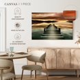 thumbnail image 4 of Elephant Stock Sunset Jetty Wall Art - Horizontal Canvas Wall Art - Living Room Wall Decor - Nautical Canvas - Brown And Beige Decor By Danita Delimont - 36" x 24", 4 of 4