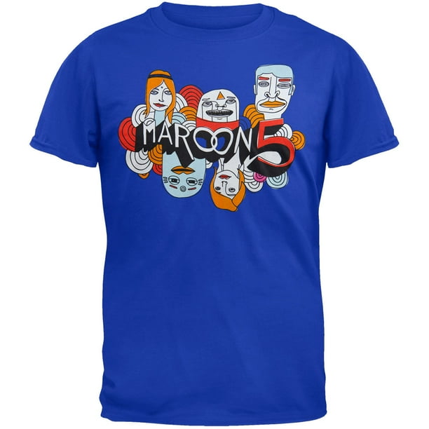 Maroon 5 Men's Cartoon Logo Soft Short Sleeve T Shirt