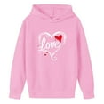 thumbnail image 4 of Sudaderas con capucha para niños y niñas, sudaderas casuales de manga larga, lindas sudaderas de gran tamaño con bolsillo de polar, chaquetas para niñas, 4 of 4