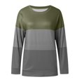 thumbnail image 5 of WEAIXIMIUNG T-Shirts pour Femmes Ensemble Tendance Chandail en Molleton Décontracté pour Femmes Col Rond Manches Longues Ample Pull Tops Basiques Chandails à Capuchon Surdimensionnés, 5 of 5