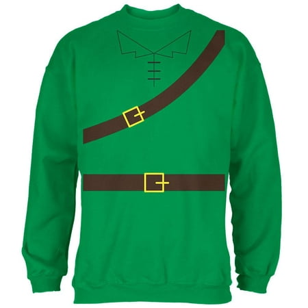 Halloween Robin Hood Costume Irish Green Adult Sweatshirt