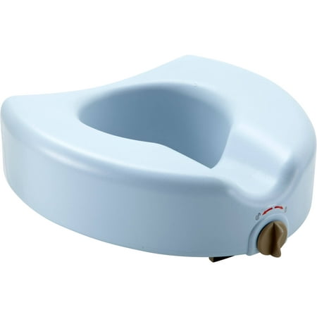 Medline Elevated Locking Toilet seat with Microban Antimicrobial Treatment