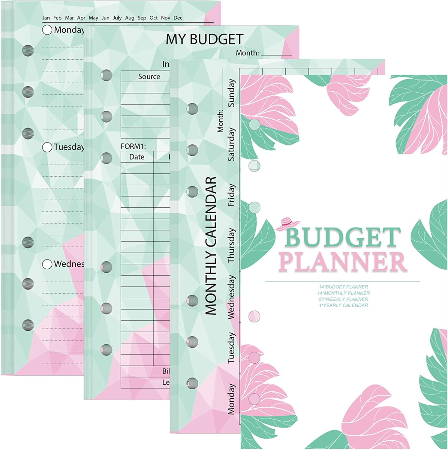 Budget Planner 2024 Cash Envelope Savings Money 6 Holes Binder for  Financial Management A7 Loose-leaf Notebook Binder Housing - AliExpress