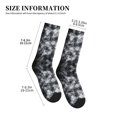 thumbnail image 3 of Athletic Socks Silver Flake Glitter Sport Running Calf Socks Crew Socks for Men Women, 3 of 7