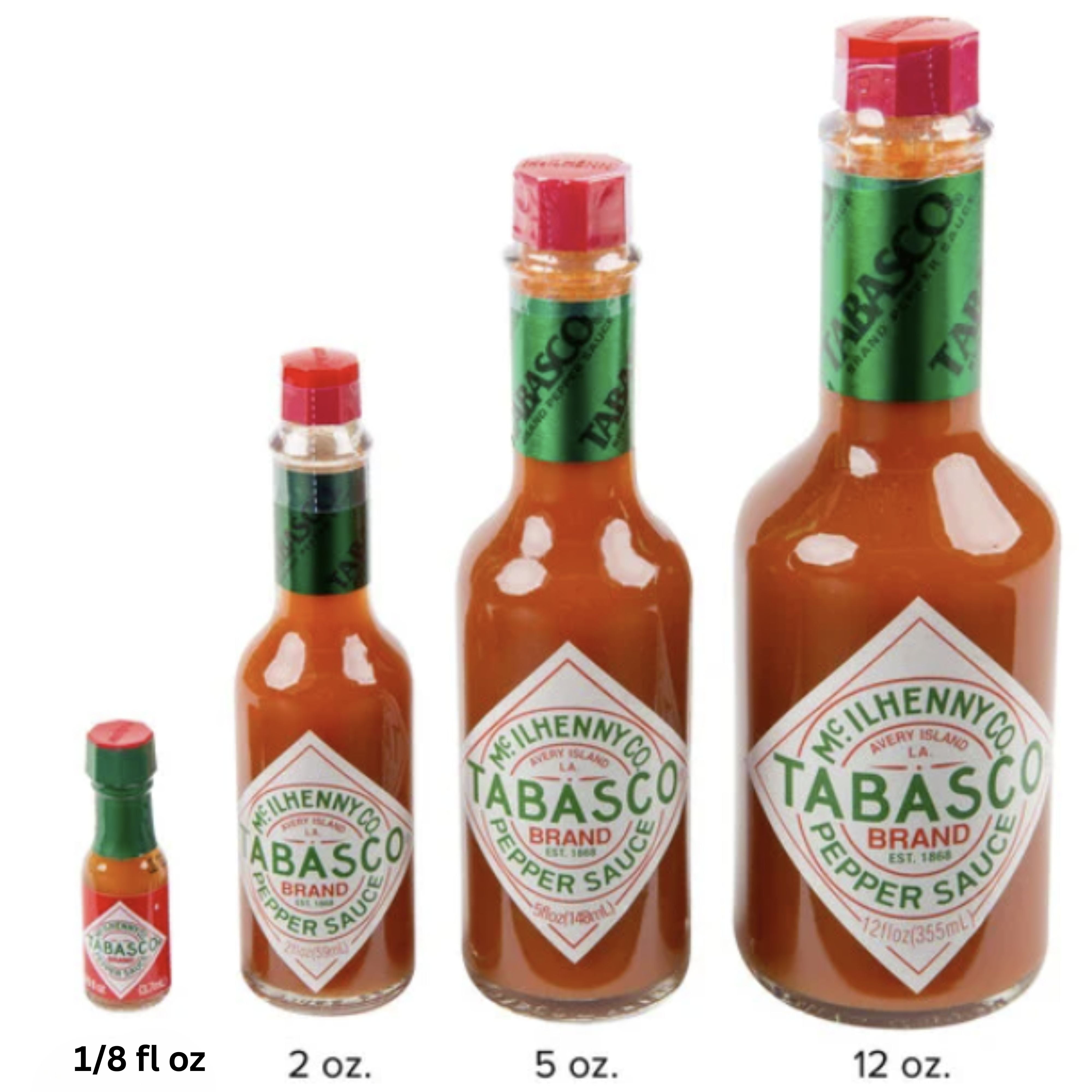 Tabasco Mini Original Pepper Sauce Bottles – 1/8 oz (22 Pack) – Real Glass Mini Hot Sauce Bottles for Travel, Lunchboxes, Party Favors, and Gifts