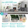thumbnail image 6 of Regalo 2-in-1 Super Wide Baby Gate & Play Yard, 192”, Ages 6–24 Months, 6 of 13
