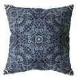 thumbnail image 1 of HomeRoots 413019 20 Po Indigo Boho Ornements Coussin à Fermeture Éclair Intérieur et Extérieur, 1 of 3