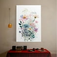 thumbnail image 3 of 1pc Watercolor Wildflowers Canvas Wall Art - Framed Decor, Ideal Room Hanging Wall Picture for Home Gifts, Perfect for Living Room, Bathroom, Bedroom, Kitchen Wall Art, 3 of 8