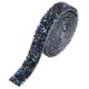 thumbnail image 1 of Cinta de Rhinestone, 9/16 Pulgadas 1 Yarda Cinta de Rhinestone de Cristal Autoadhesiva Glitter Tape Negro AB, 1 of 5