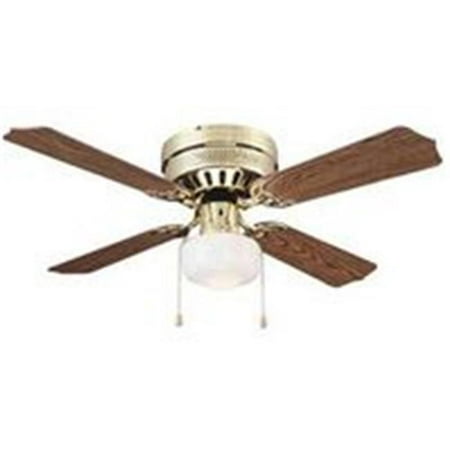 Boston Harbor 0430686 Hugger Low Profile Ceiling Fan 4 Blade Polished Brass