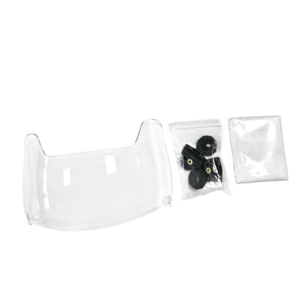 Visera de fútbol americano con protección facial, resistente a arañazos y mejorada. Claro