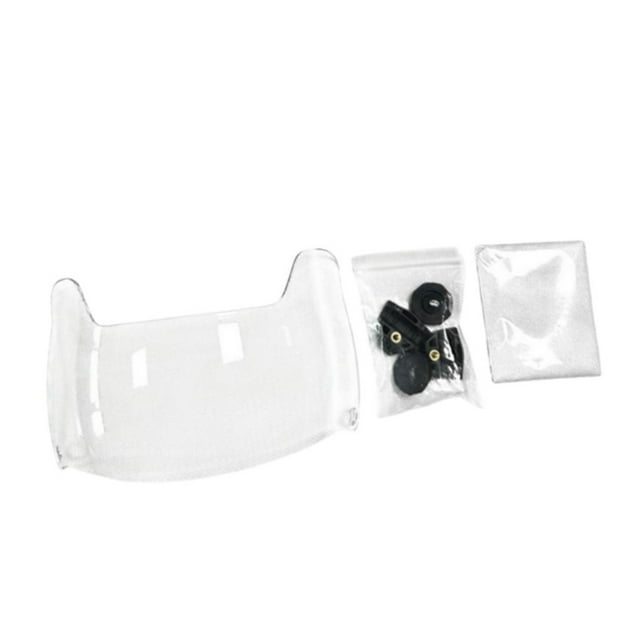 Visera de fútbol americano con protección facial, resistente a arañazos y mejorada. Claro