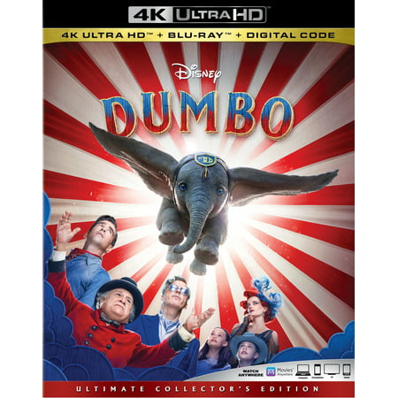 Dumbo (Live Action) (4K Ultra HD + Blu-ray + (Best Live Action Anime)