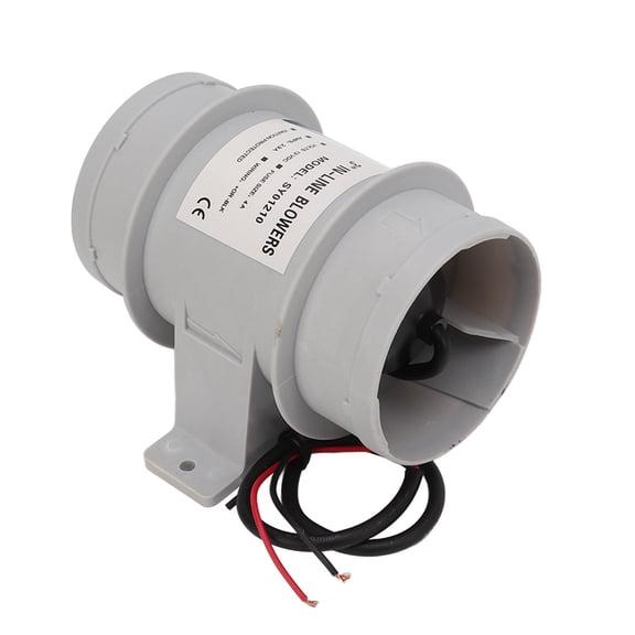 12V Silent Inline Blower For Boats, In Line Marine Bilge Air Blower, 3 Inch Water  Boat Blower Fan Exhaust Fan, 145 CFM Air , For Yachts Boats Air Circulation