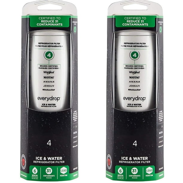 2Pack/ EDR4RXD1 Water Filter for Whirlpool Refrigerator Water Filter 4