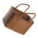 thumbnail image 4 of Basket Woven Wicker Baskets Picnic Handle Storage Rattan Market Flower Handles Straw Fruit Gift Shop, 4 of 5