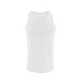 thumbnail image 4 of YLSDY Fashion Mens Ribbed Knit Tank Tops Big and Tall Casual Sleeveless Y-Back Summer Beach Muscle T Shirts Gym Workout Undershirts White L, 4 of 4