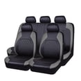 thumbnail image 1 of Funda de asiento de General Motors, de una sola línea, con rejilla de diamantes, de cuero sintético, de piel sintética, juego completo, 1 of 6