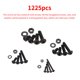 thumbnail image 5 of Juego De Tornillos De Cabeza Redonda Mano De Obra Fina Juego De Tornillos De Cabeza Redonda Plana Tornillo De Cabeza De Botón Hexagonal Resistente A La Corrosión Con Arandela Y Llave,1225 Uds Eigraketly TO001801-00, 5 of 7