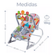 thumbnail image 3 of Rocker Silla Vibradora Mecedora De Bebe Musical Con Juegos Gris, 3 of 5
