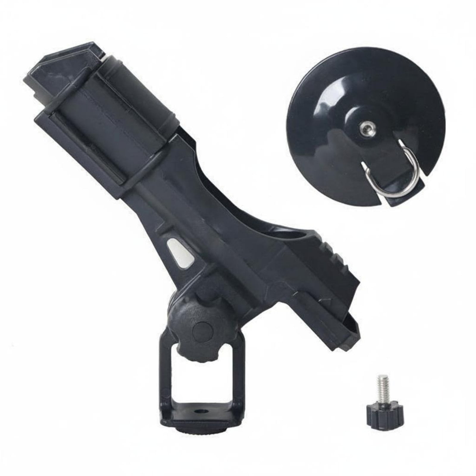 harayaa Kayak Rod Bracket Fishing Holder Suction Cup Mount Adjustable Angle Lock ABS Plastic for Inflatable Boats and Anglers