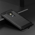 thumbnail image 4 of REQO Phone Case for Moto E5 Play E 5 Cruise 5E Go with Tempered Glass Screen Protector Cover and Slim TPU Cell Accessories Protective Motorola MotoE5play MotoE5 E5play Women Men Carbon Fiber Black, 4 of 7