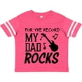thumbnail image 3 of Inktastic For the Record, My Dad Rocks Boys or Girls Toddler T-Shirt, 3 of 5