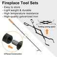 thumbnail image 2 of Heavy-Duty Fire Tong and Poker Set, Ideal for Indoor/Outdoor Wood-Burning Fire Pits and Fireplaces, 2 of 7