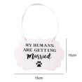 thumbnail image 3 of Dog Wedding Sign Creative Letter Print Hanging Board Wedding Decoration Sign, 3 of 10