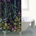 thumbnail image 4 of Waterproof Beautiful Colorful Floral Shower Curtain 72x72 Inch Boho Style Polyester Unique Shower Curtain for Bathroom Hotel Home Decor with 12 Plastic Hooks, 4 of 5