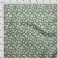 thumbnail image 4 of oneOone Georgette Viscose Dusty Teal Green Fabric Kids Floral Diy Clothing Quilting Fabric Print Fabric By Yard 42 Inch Wide, 4 of 4