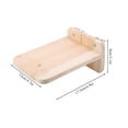 thumbnail image 4 of Plataforma de madera tornillos hámster jaula para ardillas Juguetes para mascotas duradero fácil instalación eJercio para mascotas pequeñas, 4 of 7