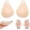 L, variant on Sticky Bra Push Up Breast Lift Strapless Backless Silicone Bra Nippless Covers Push Up Self Invisible Sticky Bra for Women