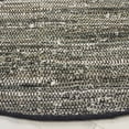 thumbnail image 3 of SAFAVIEH Rag Rug LACEWORK Distressed Area Rug, Dark Green/Black, 6' x 6' Round, 3 of 7