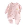 thumbnail image 3 of Nilvkv Newborn Onesies, Newborn Sleepers, Toddler Bear Face Print Long Sleeve Cotton Romper Soft Fall Winter Pink 0-4 Months, 3 of 6
