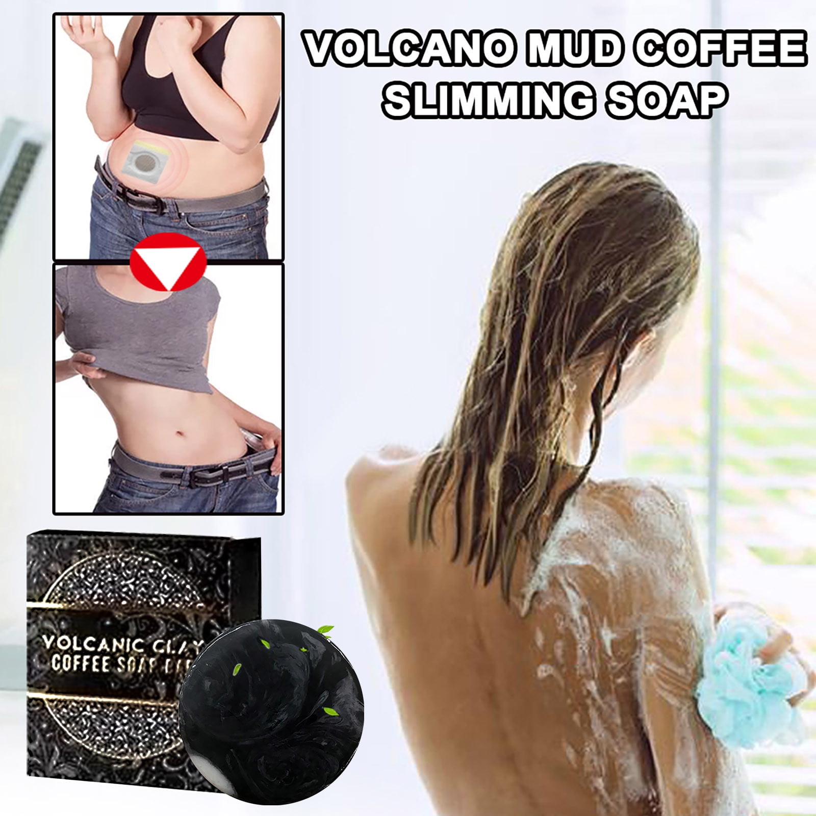 Volcanic Mud Coffeeflavored Soap For Bathing Soap For Face Cleansing